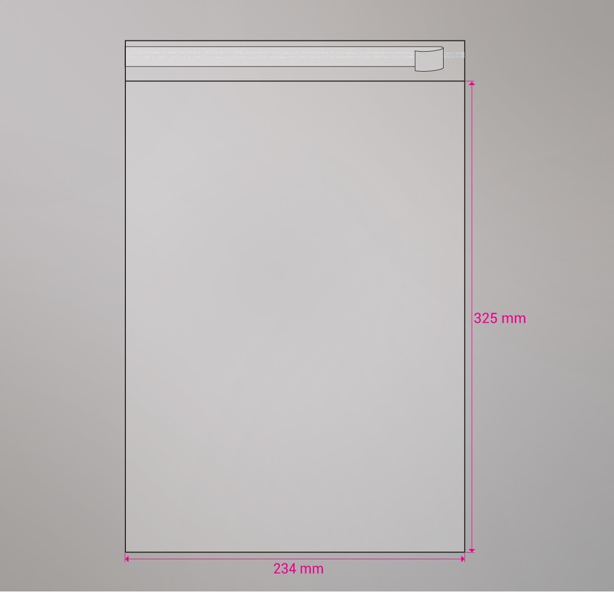 Sac cellophane transparent 325x234 mm