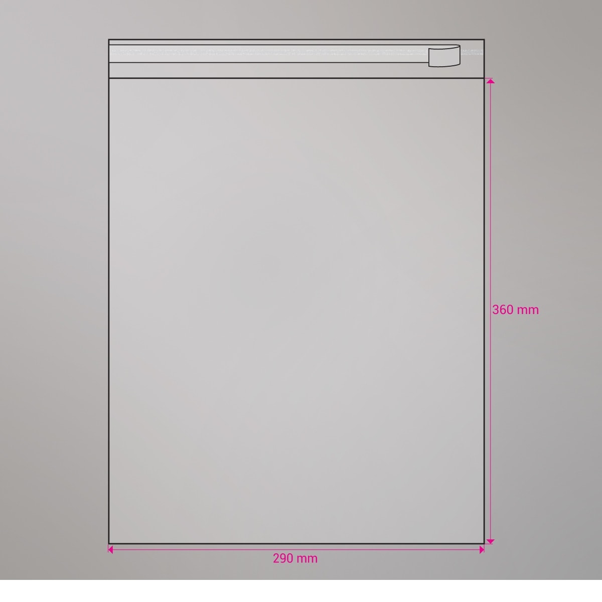 Sac cellophane transparent 360x290 mm