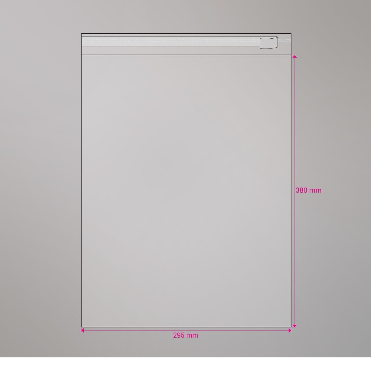 Sac cellophane transparent 380x295 mm