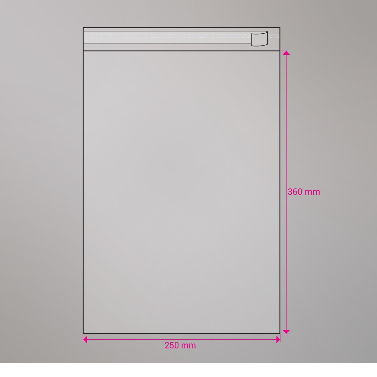 Sac cellophane transparent 360x250 mm