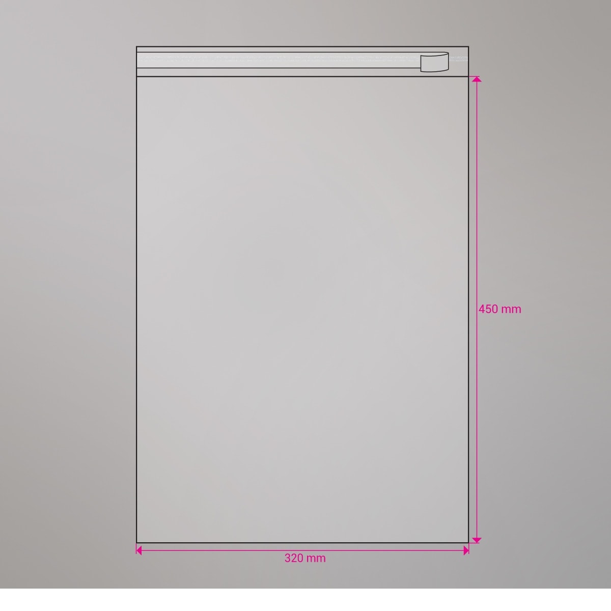 Sac cellophane transparent 450x320 mm