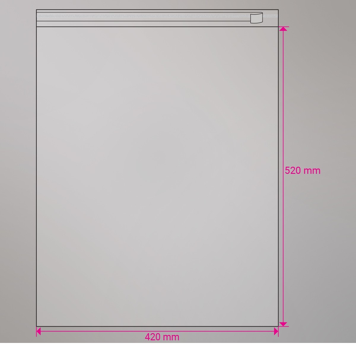 Sac cellophane transparent 520x420 mm