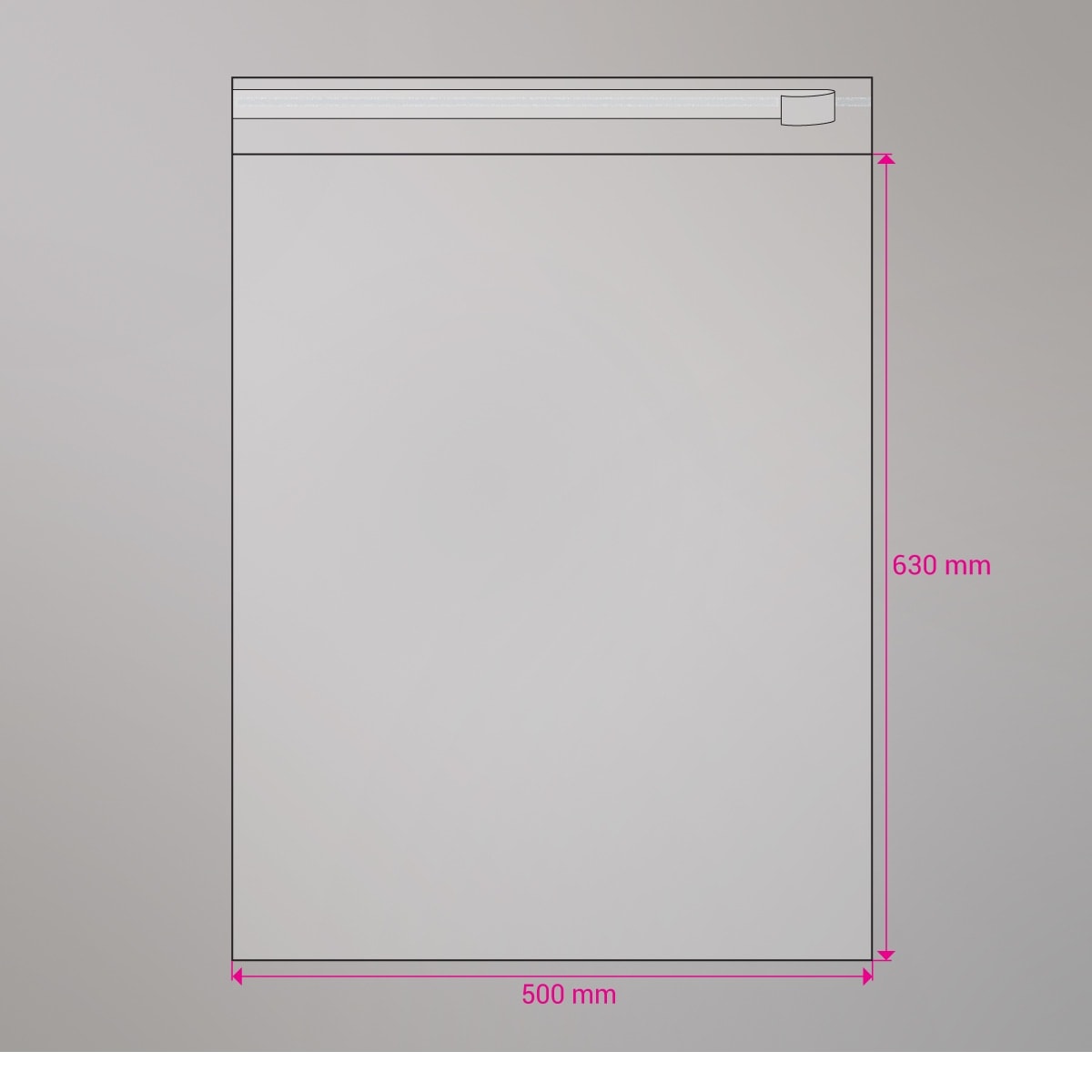 Sac cellophane transparent 630x500 mm