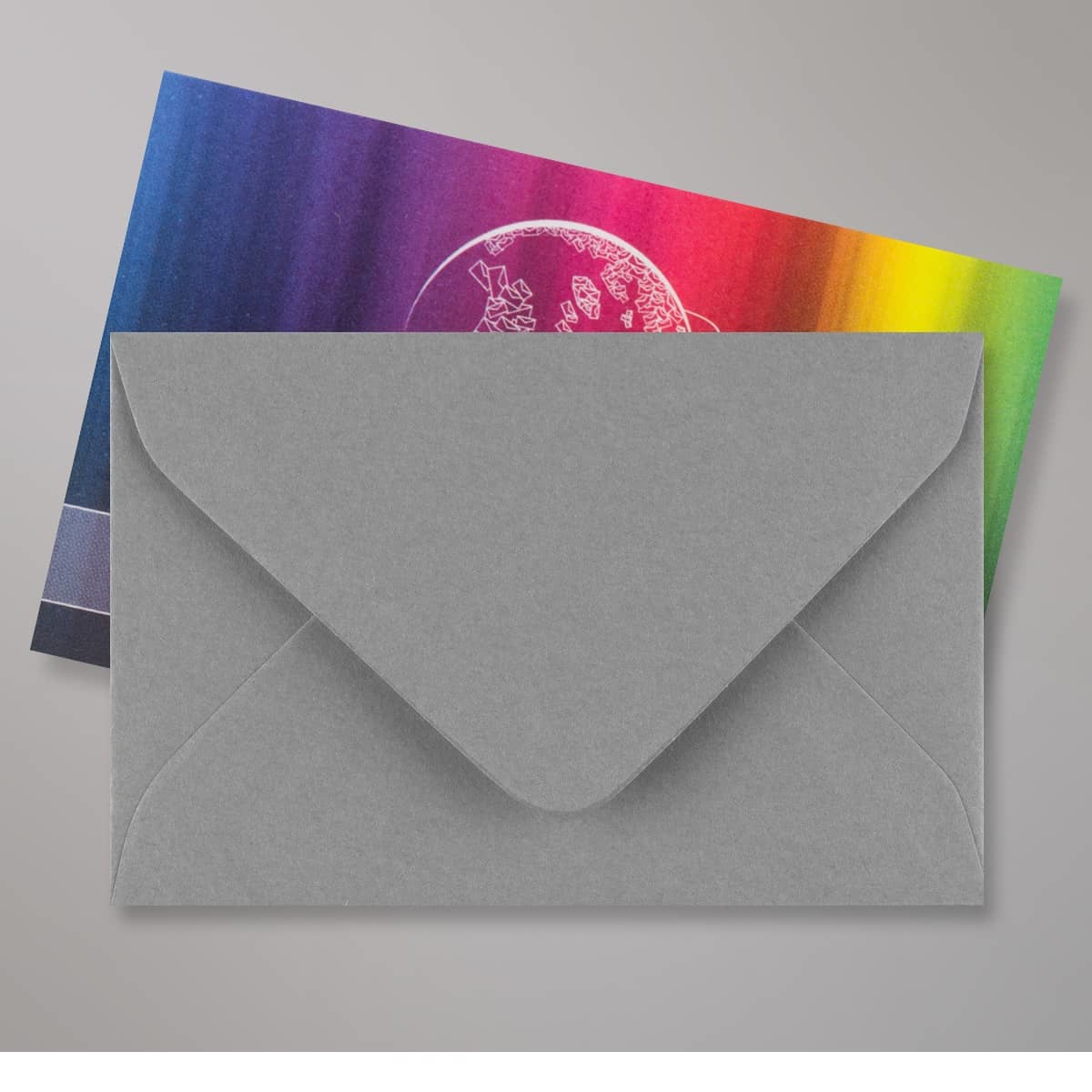 Enveloppe gris foncé 62x94 mm