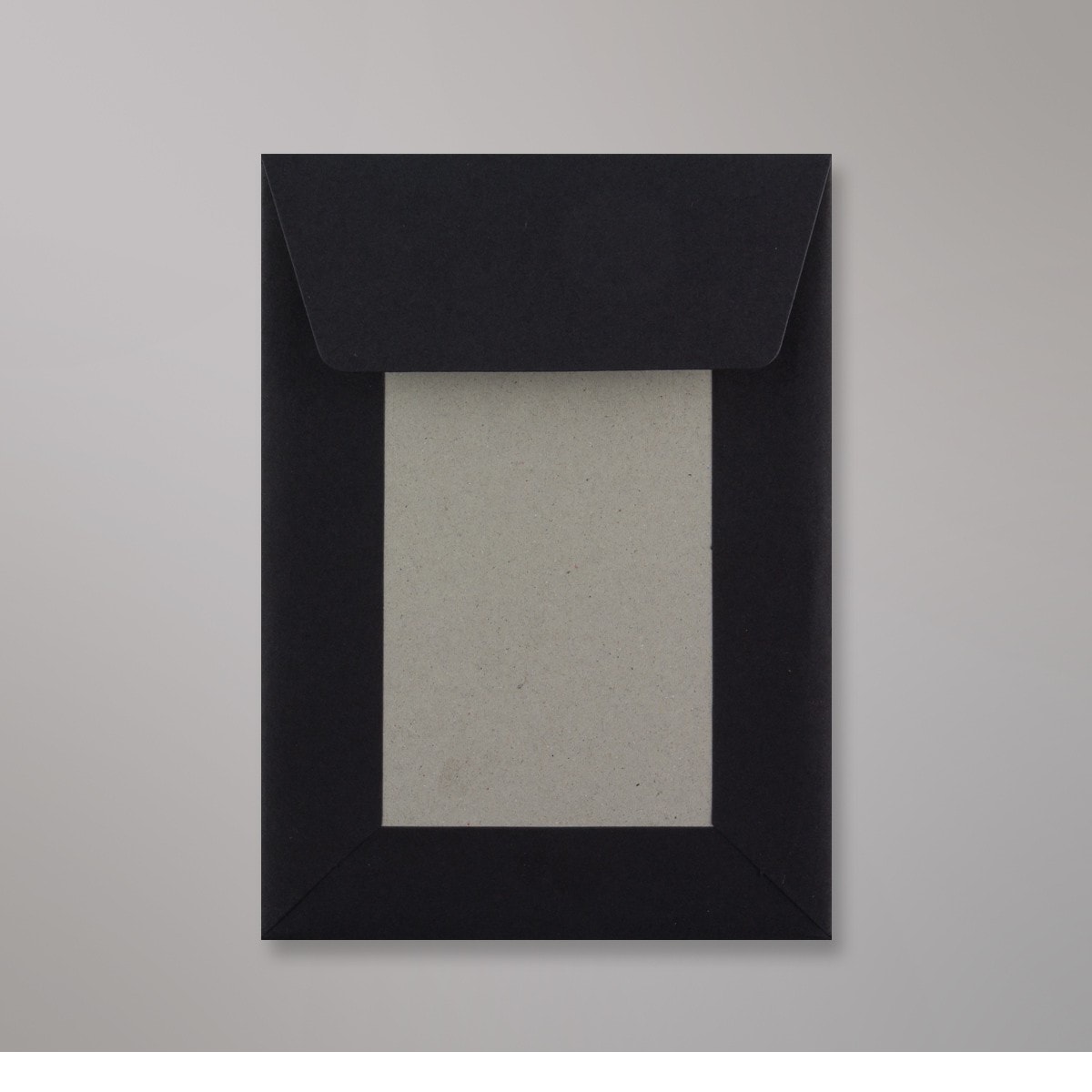Enveloppe noire- dos cartonné 162x114 mm (C6)