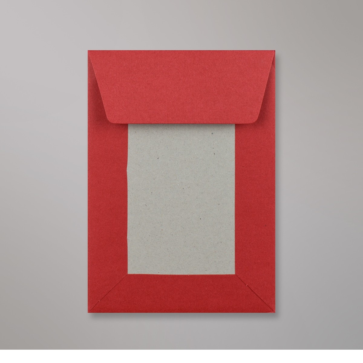 Enveloppe dos cartonné rouge foncée 162x114 mm (C6)