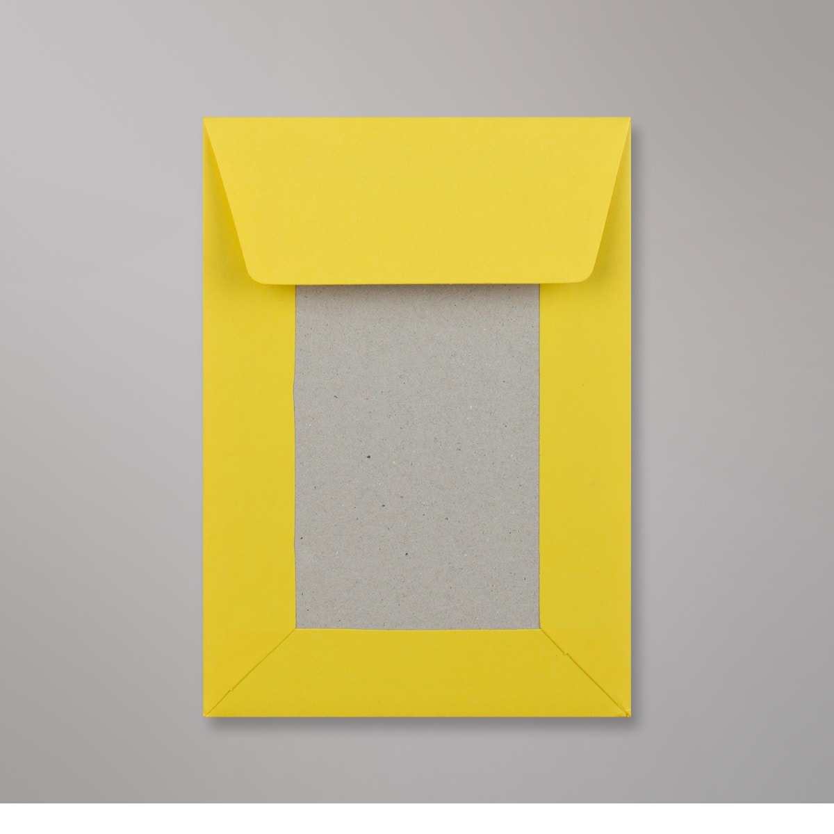 Enveloppe dos cartonné jaune foncée 162x114 mm (C6)