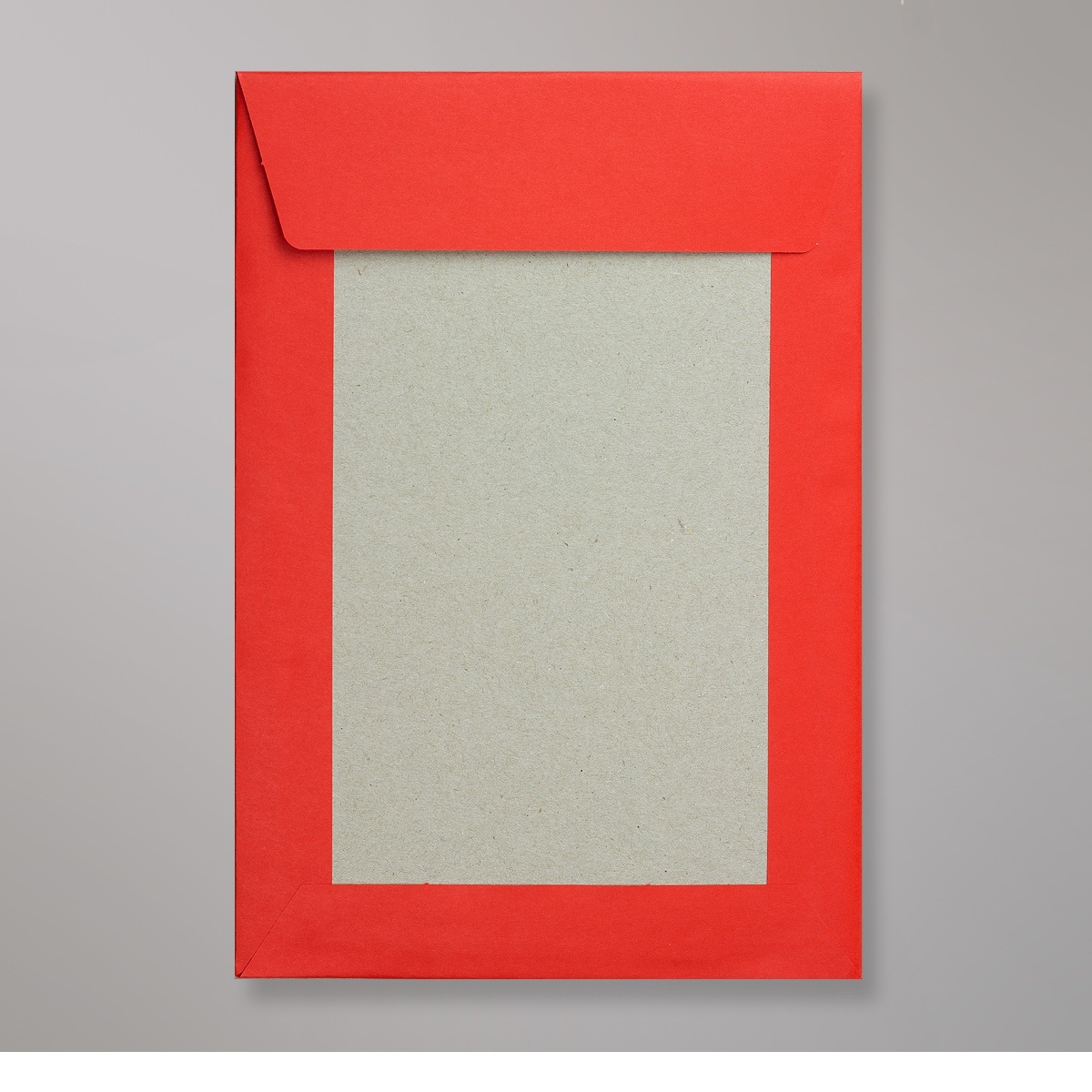 229x162 mm (C5) Enveloppe à dos cartonné rouge