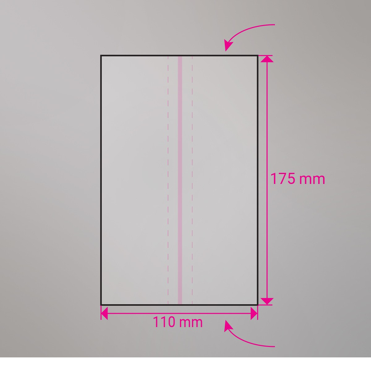 Manche pour journaux 175x110 mm
