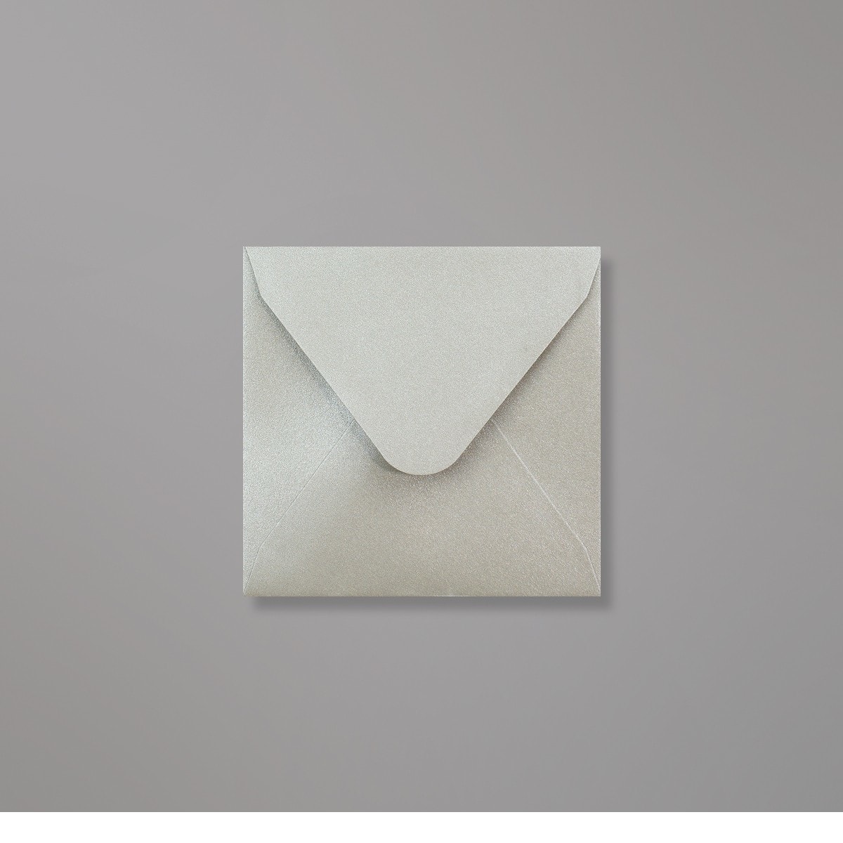 Enveloppe perlée argentée 100x100 mm