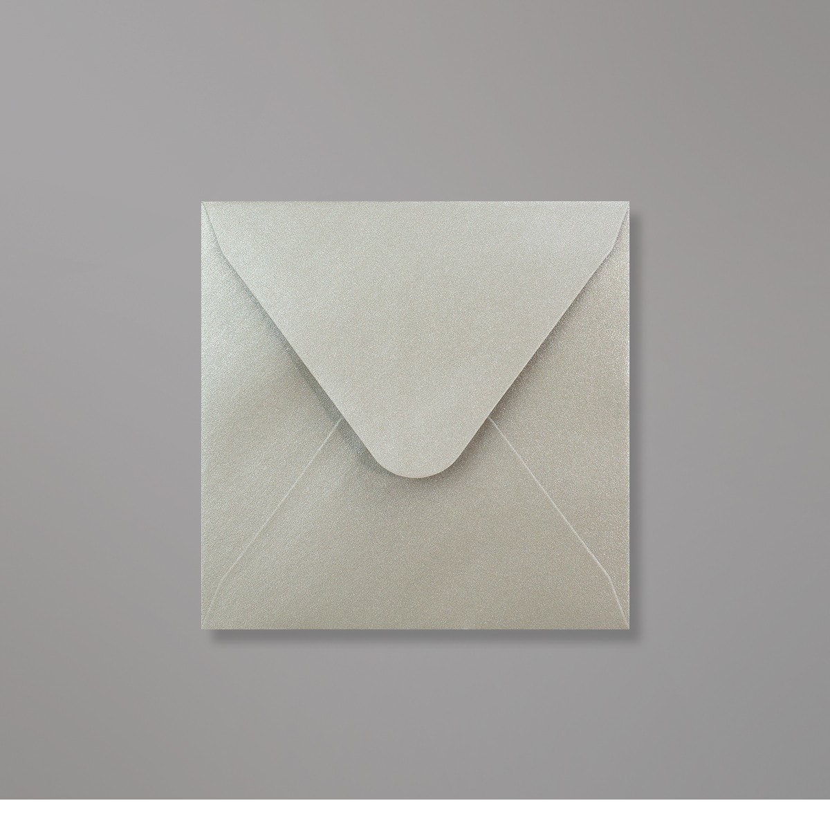 Enveloppe perlée argentée 120x120 mm