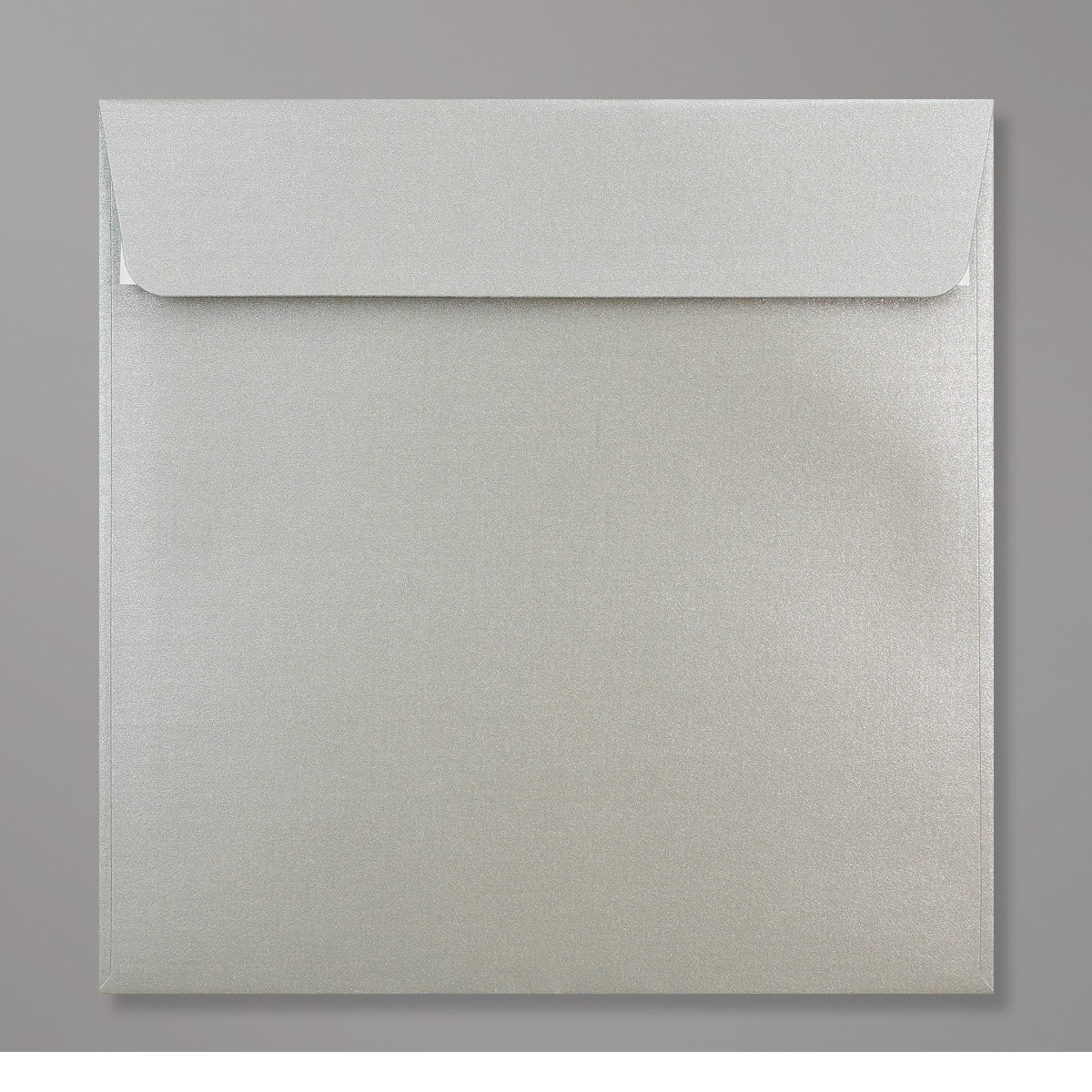 Enveloppe perlée argentée 170x170 mm