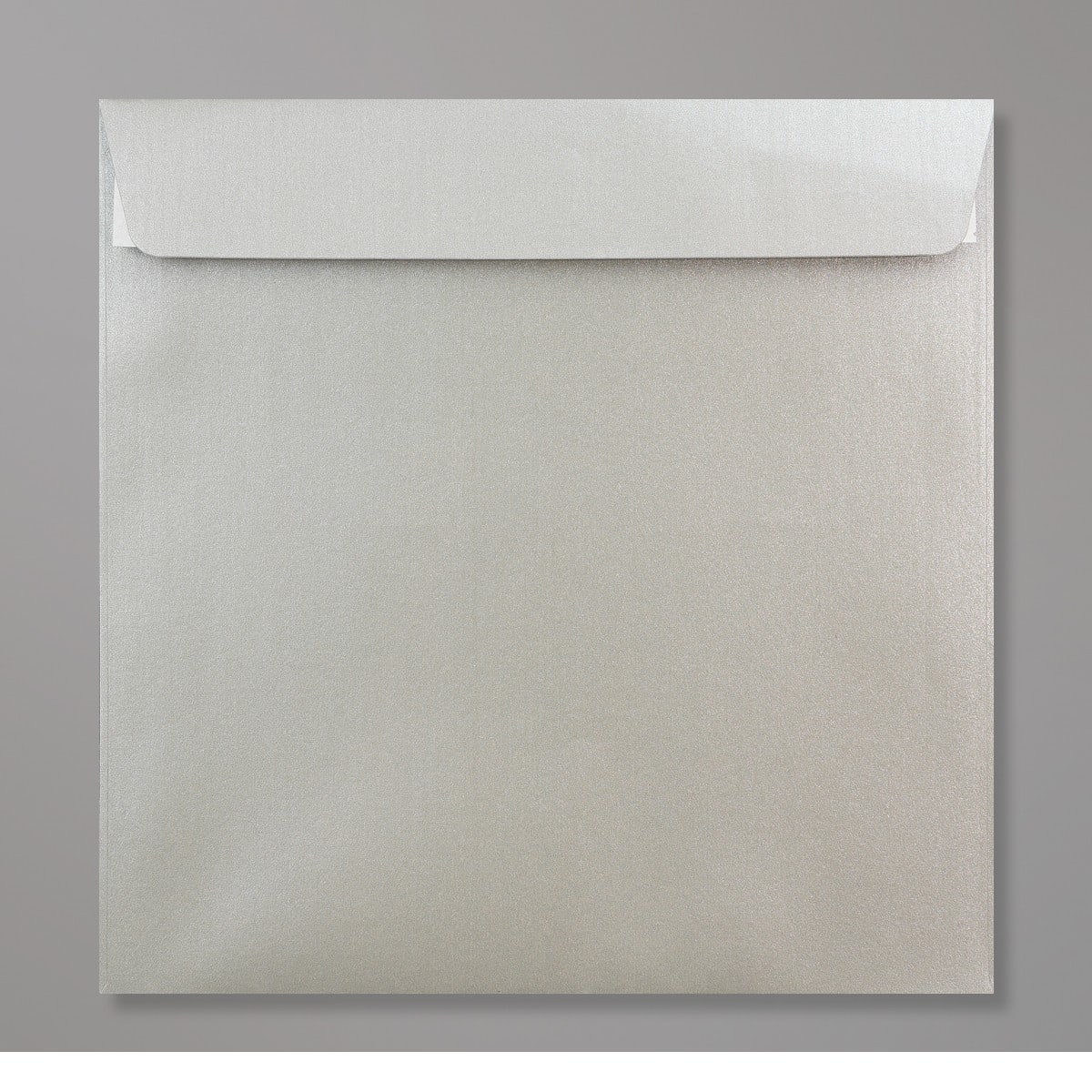 Enveloppe perlée argentée 220x220 mm