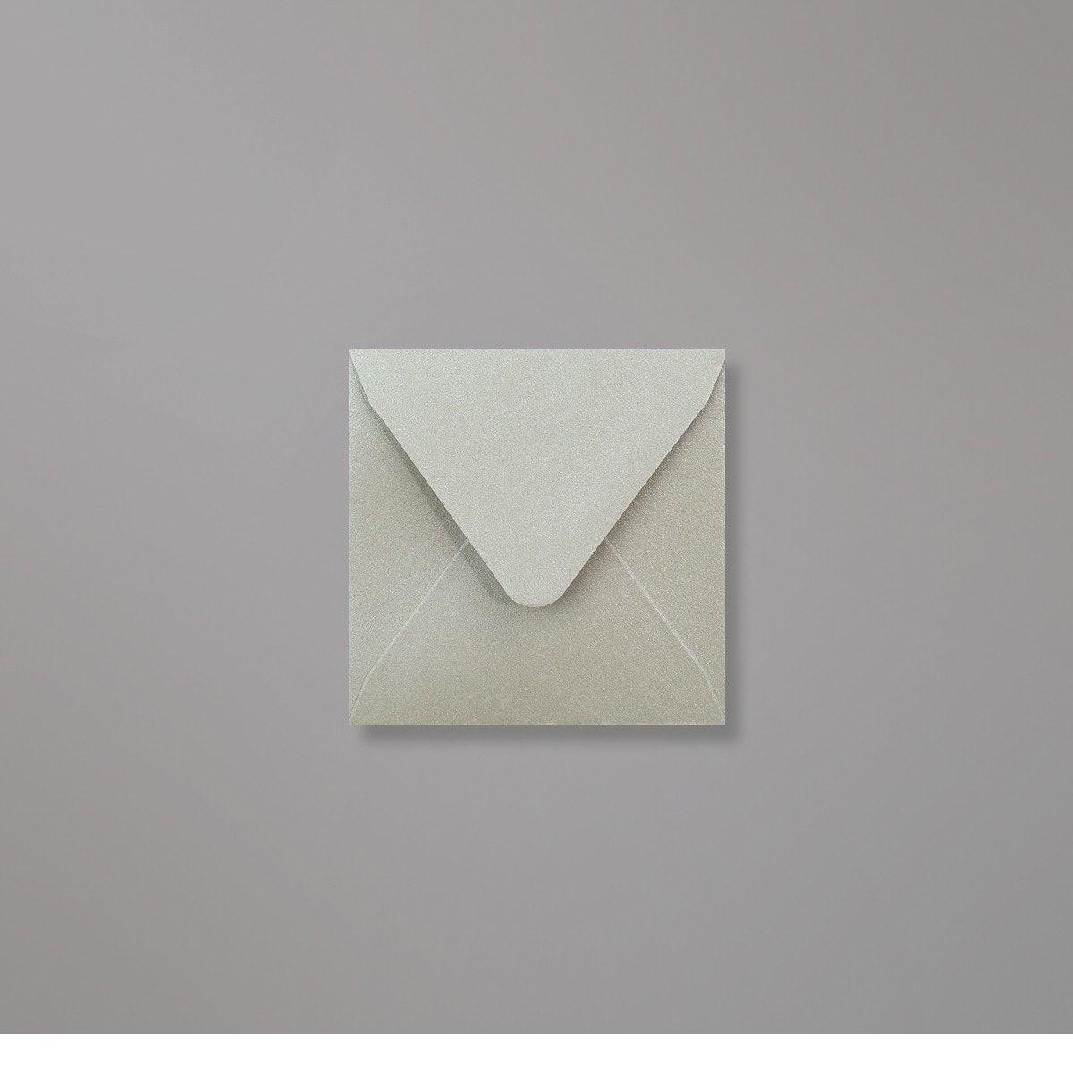Enveloppe perlée argentée 80x80 mm