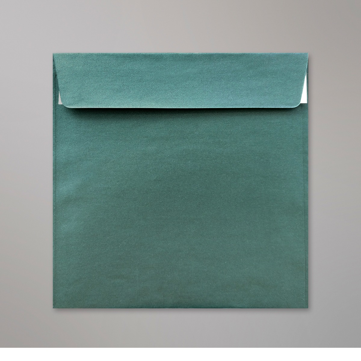Enveloppe perlée verte Noël 170x170 mm