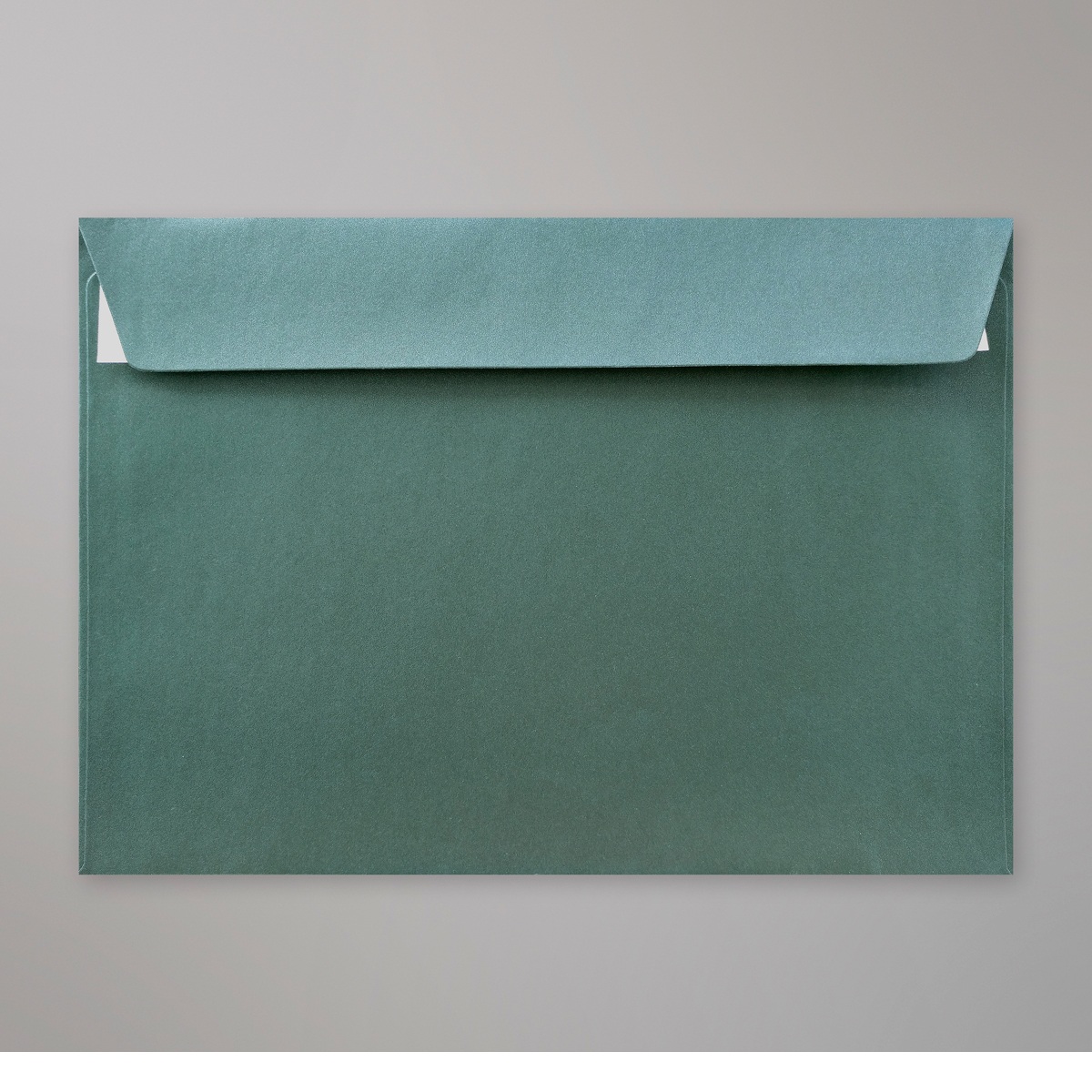 Enveloppe perlée verte Noël 162x229 mm (C5)
