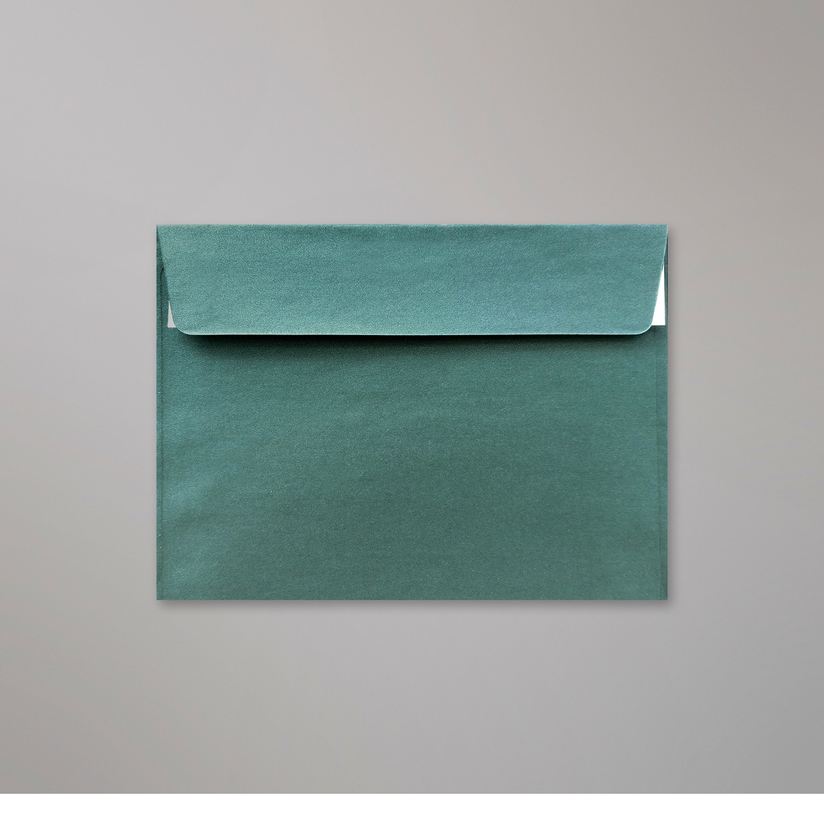 Enveloppe perlée verte Noël 114x162 mm (C6)