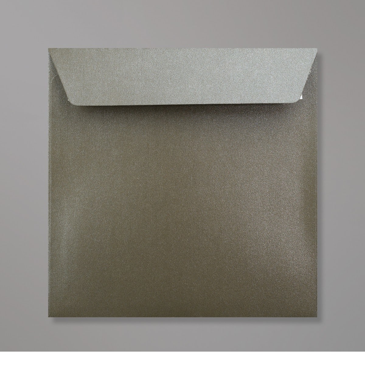 Enveloppe perlée taupe 155x155 mm