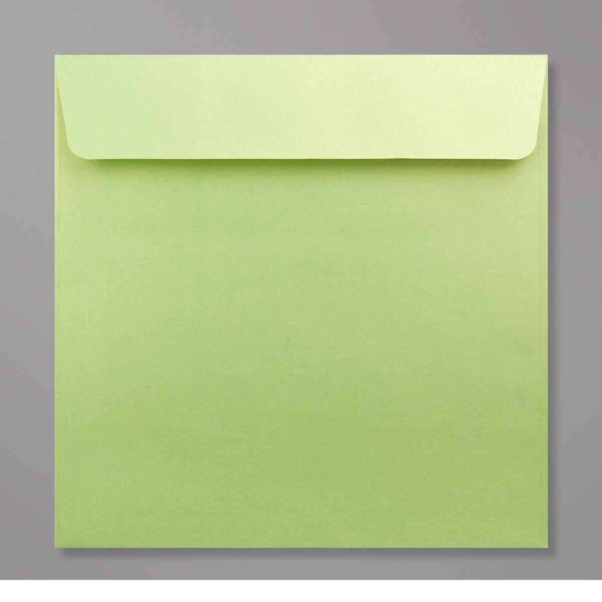 Enveloppe perlée vert citron 170x170 mm