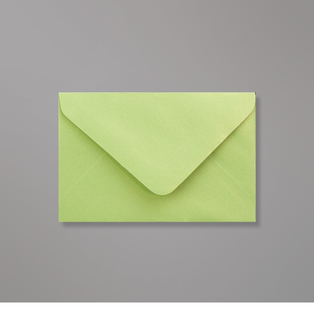 Enveloppe perlée vert citron 62x94 mm