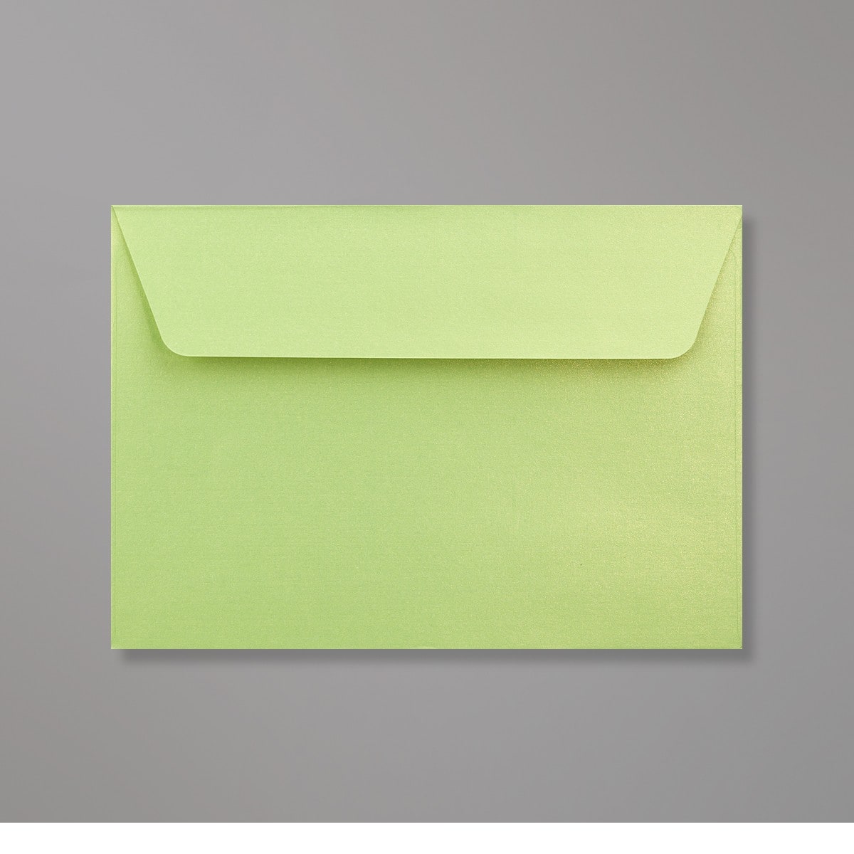 Enveloppe perlée vert citron 114x162 mm (C6)