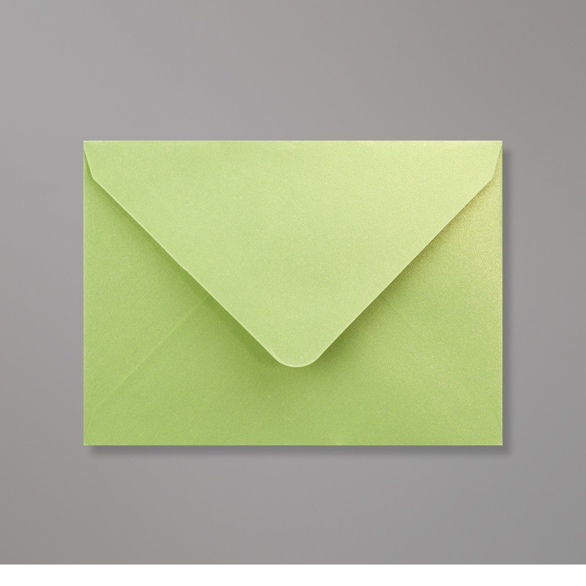 Enveloppe perlée vert citron 82x113 mm (C7)