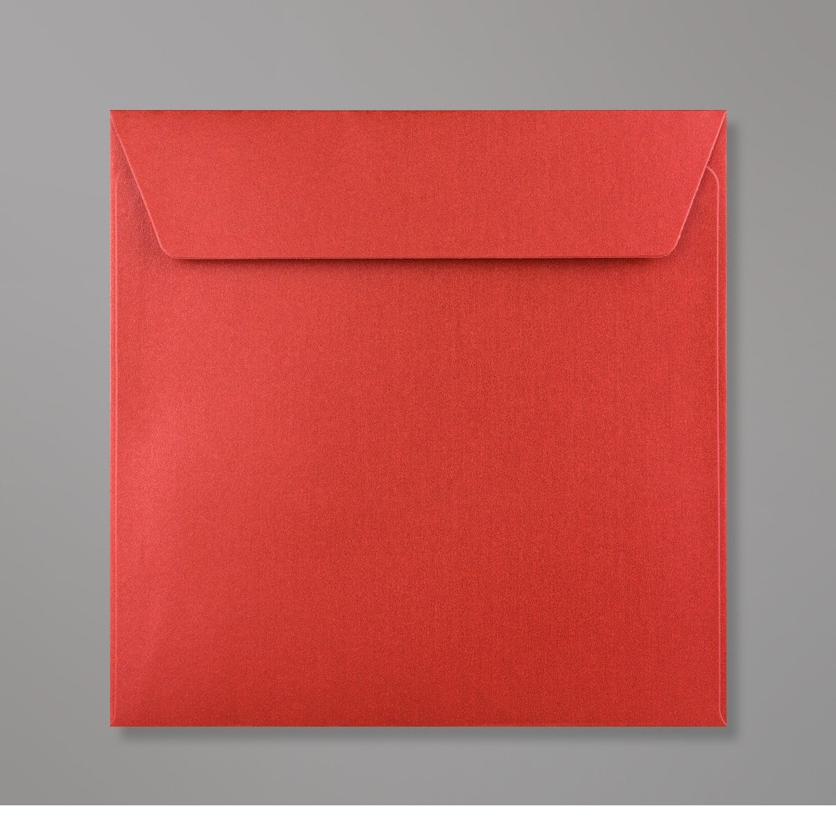 Enveloppes perlées rouges cardinal 155x155 mm