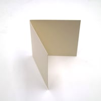 135mm SQUARE SMOOTH IVORY SINGLE FOLD CARD BLANKS 300GSM