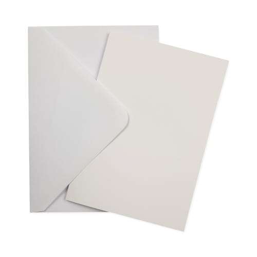 A6 White Card Blanks &amp; White  Envelopes (Pack of 10)