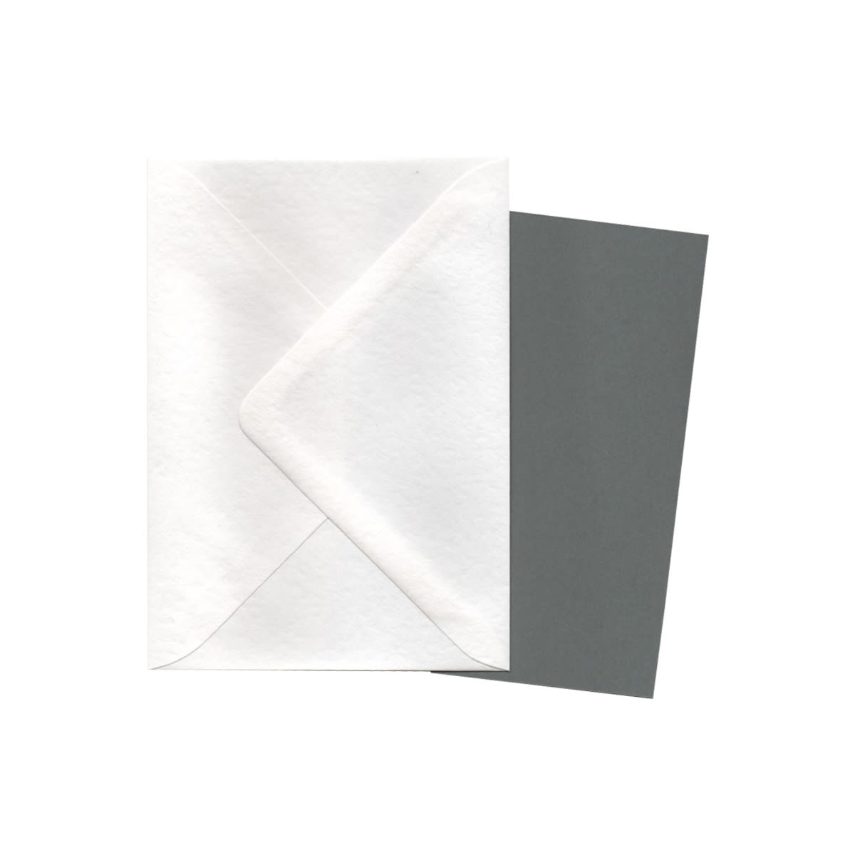 A6 Wagtail Grey Card Blanks &amp; White Hammer Envelopes (Pack of 10)
