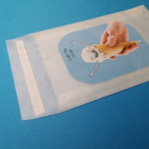 Printed glassine envelopes