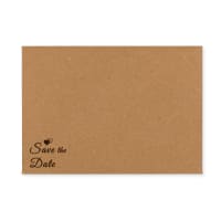 C5 Kraft Printed Save The Date Envelopes