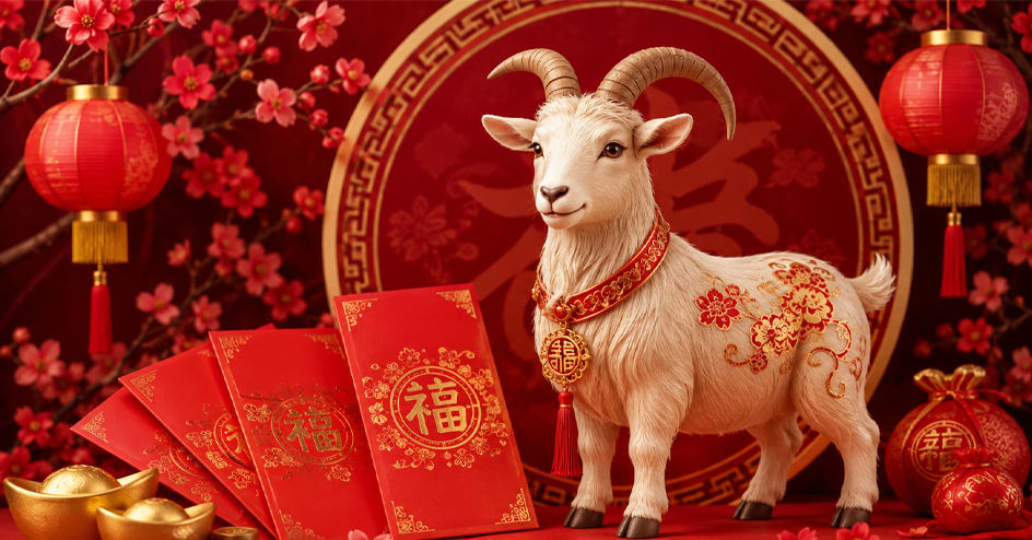 Chinesische Neujahrs-Rotumschläge