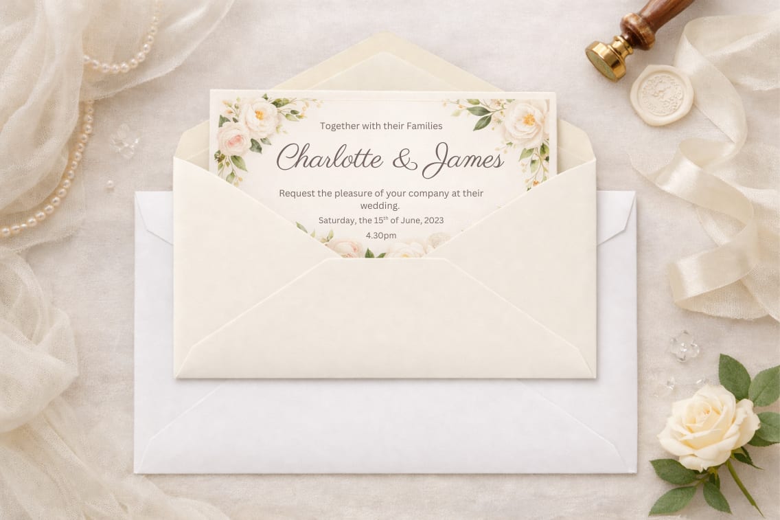 Double Envelope Wedding Seal