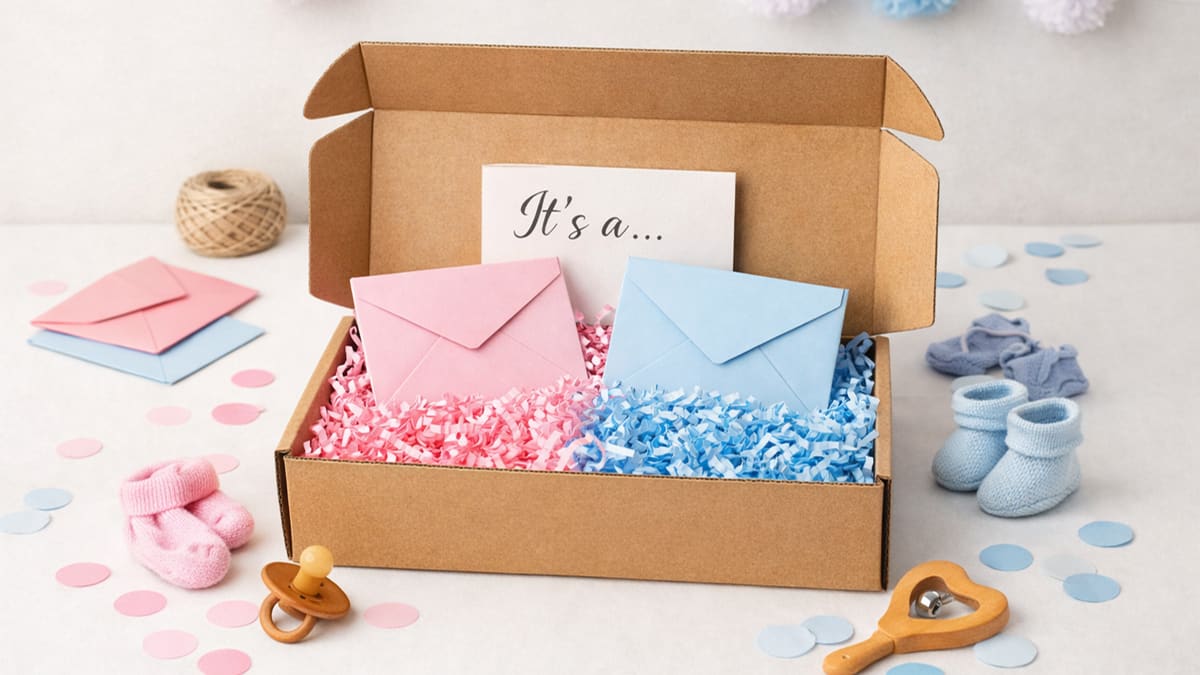 How to Create a Memorable Gender Reveal with Pink & Blue Packaging