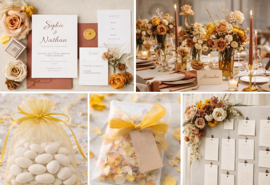 Golden Hour Wedding Colour Scheme