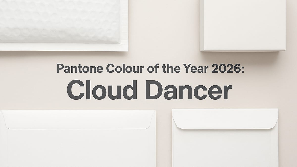 Pantone Colour of the Year 2026: Cloud Dancer - What It Means for Envelopes and Packaging