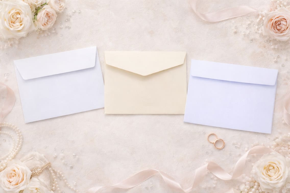 Peel and Seal Wedding Envelopes