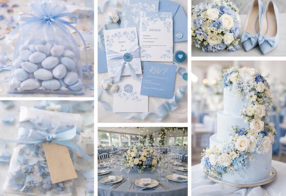 Something Blue Wedding Colour Scheme