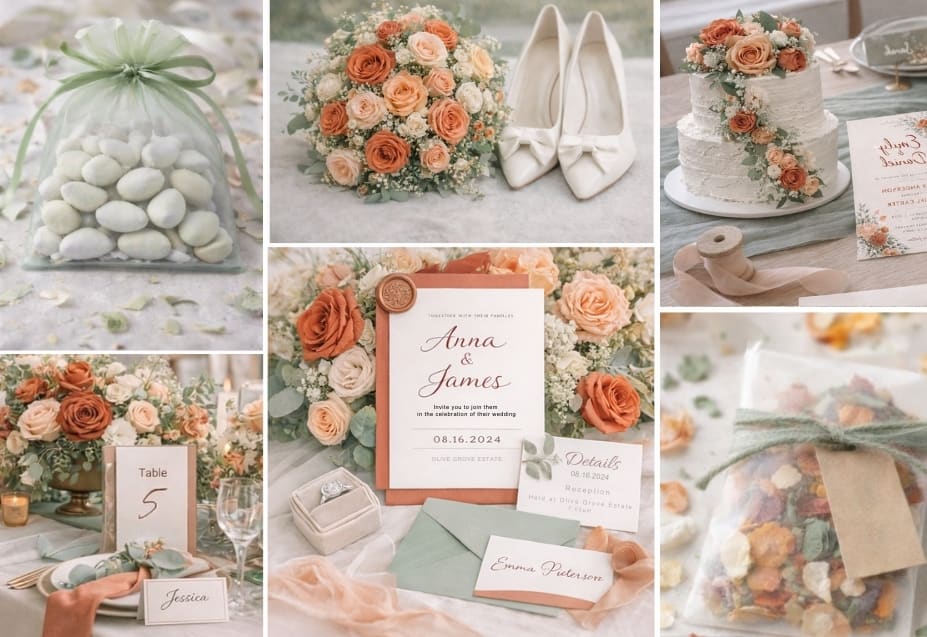 Sunset Serenade Wedding Colour Scheme