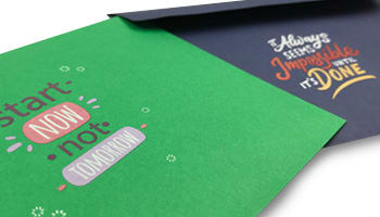 White Ink Envelope Printing