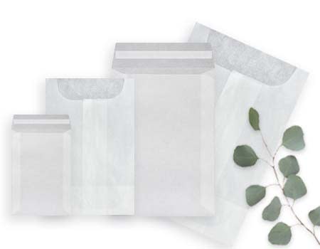 Square Flat White Glassine Paper Bags 215 x 200mm GF02W x 500 Pack -  Padstow Food Service Distributors