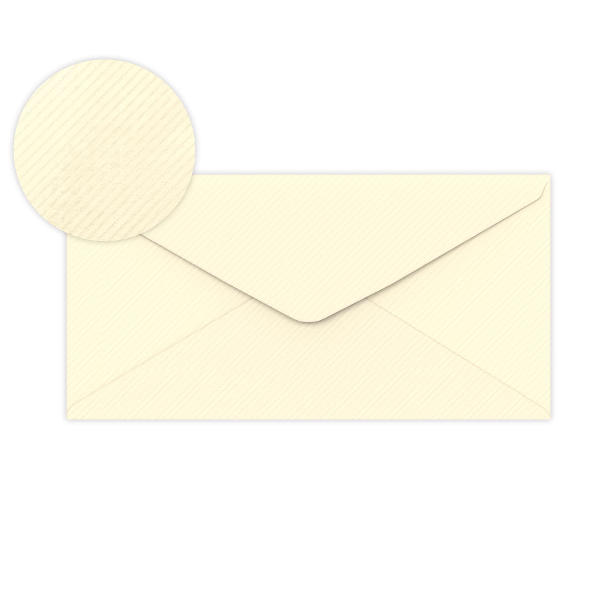 DL Enveloppes vergées ivoire 120 g/m²