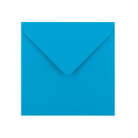 Kingfisher Blue 100mm Square Envelopes 100gsm
