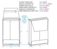 162x114x25 Manilla Post Marque Lightweight Gusset 180gsm P/S 