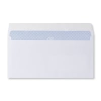 110x220mm DL WHITE WALLET WINDOW P/S 100GSM OPAQUE WOVE