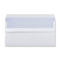 110x220mm DL White Wallet Self Seal Window 90gsm Opaque Wove Envelopes