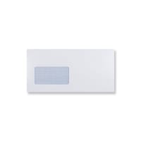 114x229 White Window Outside Seams Gummed Envelopes