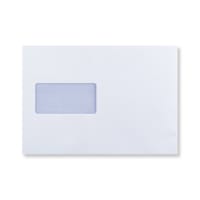 6.38 x 9.02 " White Wallet Gummed Window 60lb Wove Envelopes