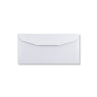 4.49 x 9.25 " White Wallet Gummed Plain 60lb Wove Envelopes